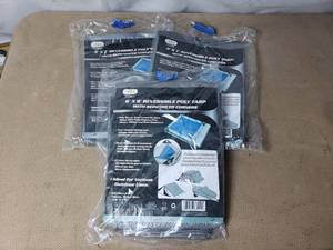 Lot of 3 Tarps 2 at 5x7, 1 at 6x8