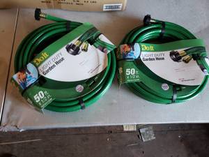 Lot of 2 50 Doit Light Duty 12 Garden Hoses