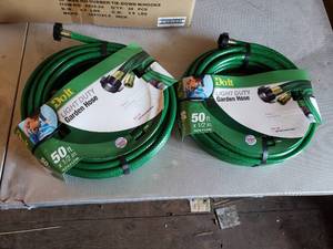 Lot of 2 50 Doit Light Duty 12 Garden Hoses