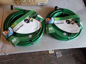 Lot of 2 50 Doit Light Duty 12 Garden Hoses