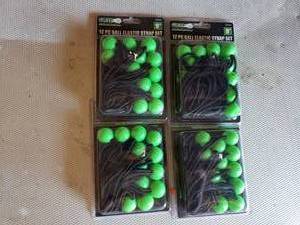 Lot of 4 12 PC 9 Ball Elastic Straps