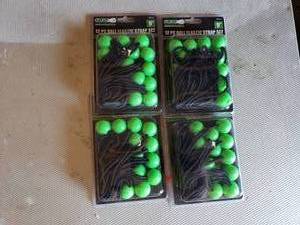 Lot of 4 12 PC 9 Ball Elastic Straps