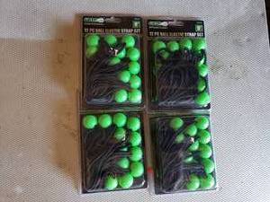 Lot of 4 12 PC 9 Ball Elastic Straps
