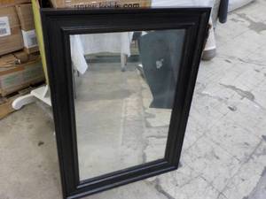 Black Painted Framed Mirror 26 x 36...