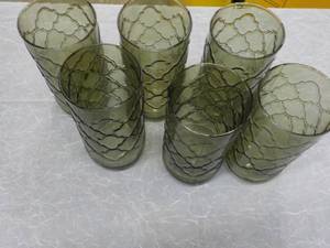 New Olive Green Glassware...