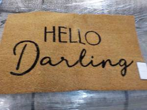 Hello Darling Floor Mat- small crac...