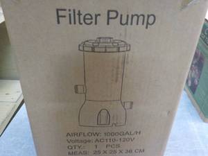 You May Filter Pool Pump...