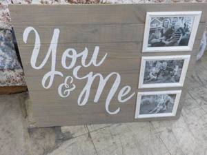 You and Me Wood New Wall Hanging 28...