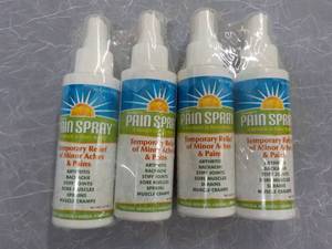 4 - 4 oz Spray Bottles Pain Spray...