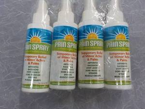 4 - 4 oz Spray Bottles Pain Spray...