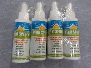 4 - 4 oz Spray Bottles Pain Spray...