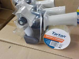 3 Tartan Packing Tape in Dispensers...