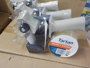 3 Tartan Packing Tape in Dispensers...