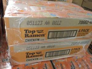 2 - 6 packs Top Ramen Chicken Flavo...