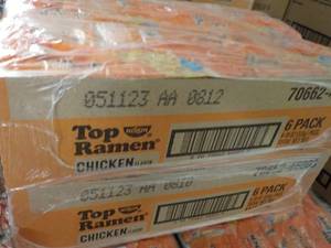 2 - 6 packs Top Ramen Chicken Flavo...