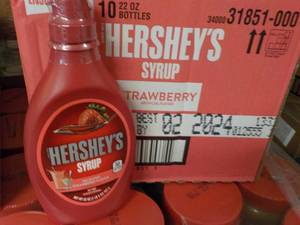 10 - 22 oz Hersheys Strawberry Fla...