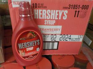 10 - 22 oz Hersheys Strawberry Fla...