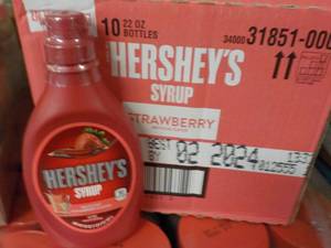 10 - 22 oz Hersheys Strawberry Fla...