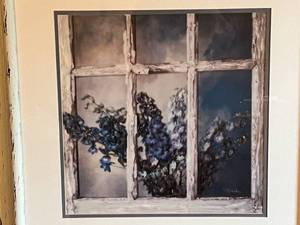 lot 55 image: Rustic White Framed Print