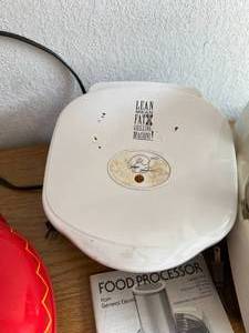 lot 81 image: GE Food Processor, Lean Mean Grilling Machine & Quesadilla Fryer