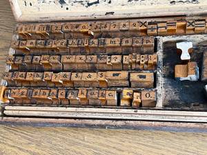 lot 76 image: Vintage Letter Stamps & Book