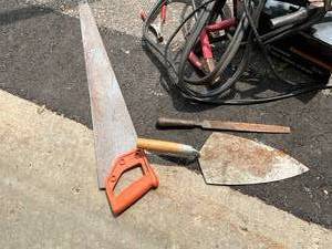 lot 106 image: Hand Tools, Tiller and Battery Charger