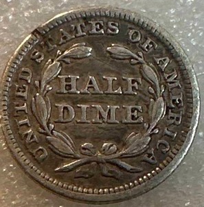 lot 5 image: 1847 Half Dime