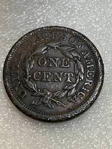 lot 30 image: 1844 Large Cent Penny