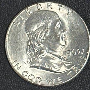 lot 38 image: Franklin Half Dollar (high grade)