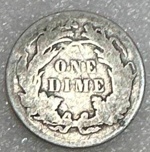 lot 44 image: 1887 Seated Liberty Dime