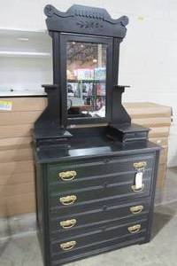 Vintage DresserVanity with mirror - 37 12 x 18 x 35 14
