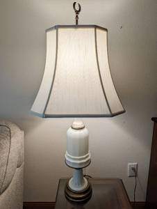 Milk Glass Lamp