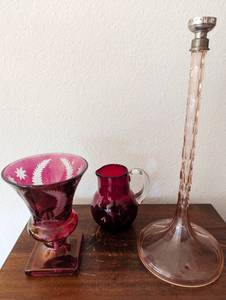 Three Glass Pieces