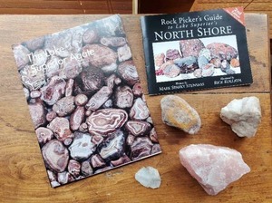 Collection Of Rocks With Books