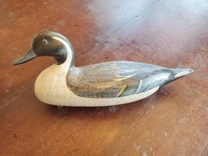 Old Hand CarvedPainted Duck Decoy By Henry Perdew