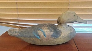 Old Hand CarvedPainted Duck Decoy