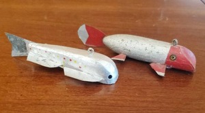 Two Old Fish Decoys