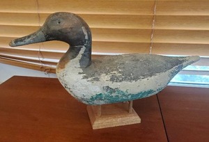 Old Hand CarvedPainted Duck Decoy