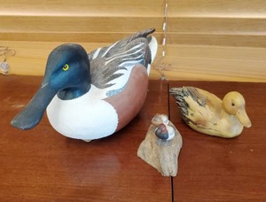 Three Pieces Of Duck Dcor