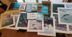 Fishing Books, Art, And Maps