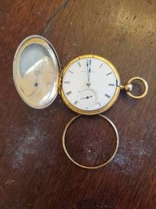 18-Karat Gold Pocket Watch By American Watch Company