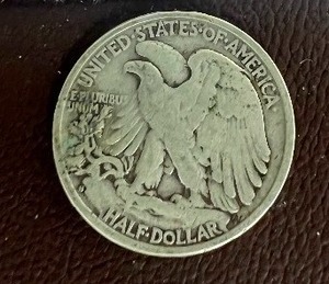1944S WALKING LIBERTY SILVER HALF DOLLAR