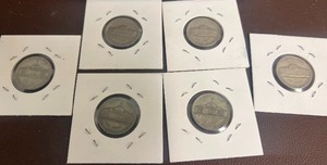 LOT OF 6 1940S NICKELS