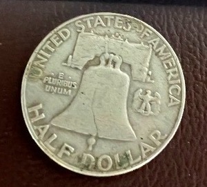 1953D   BENJAMIN FRANKLIN HALF DOLLAR 90% SILVER