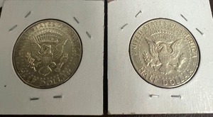 Lot of 2 Silver 1965 Kennedy Half Dollars