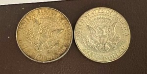 LOT OF 2 1966 KENNEDY HALF DOLLARS
