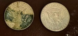 LOT OF 2 1965 SILVER KENNEDY HALF DOLLARS