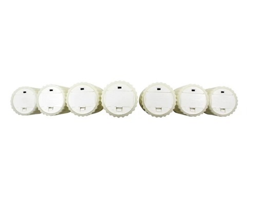 lot 104 image: MEMBERS MARK 7-PIECE FLAMELESS TEXTURED LED WAX CANDLES