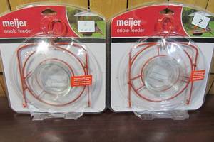 lot 2 image: Meijer Oriole Feeder - Set Of 2
