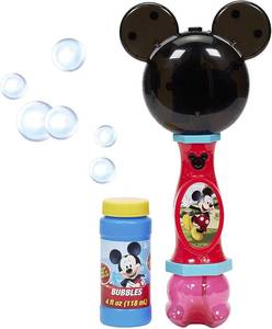 lot 8 image: Disney Lights & Sounds Bubble Wands - Mickey Mouse & Frozen - Set Of 2